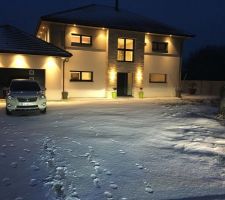 Sous la neige...