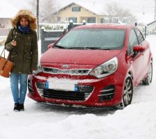 Après sa nuit de travail, Juliette2 de retour, après la traversée de Genève très en pagaille sous beaucoup de neige.