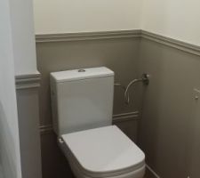 Les WC sont enfin en place...