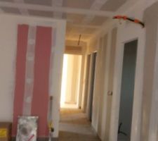 Carrelage électricité et cloison