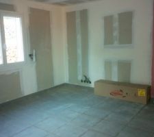 Carrelage électricité et cloison