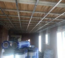 Pose des structure du plafond