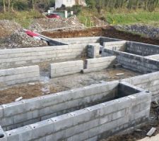 Réalisation vide sanitaire en cours
