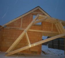 Malgré la neige, les travaux ont avancés...