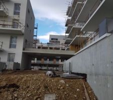 Les terrassement en cours