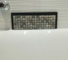 Mosaique et carreau vague blanc brillant  choisis
