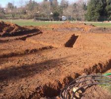 Fondations creus&eacute;es