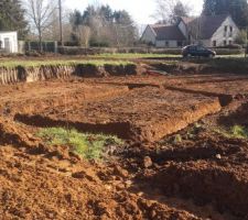 Fondations creus&eacute;es