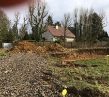 D&eacute;but du terrassement.
