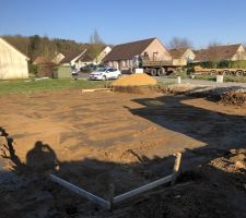 D&eacute;capage de la plateforme 1er jour de chantier