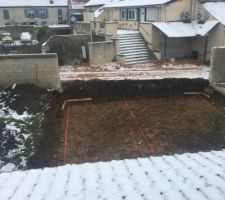 Terrassement fini en fin d?après midi