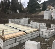 Reprise des travaux apr&egrave;s 1mois et demie d?arr&ecirc;t (la neige ! )