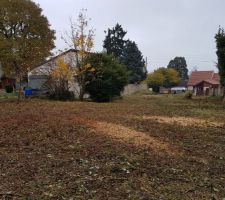 Vue depuis le milieu du terrain