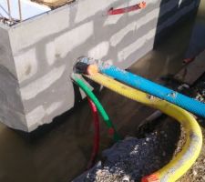 Pénétrations dans le rang 3 du vide sanitaire