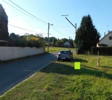 Emplacement du coffre EDF ainsi que le robinet pos&eacute; par Veolia