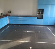 Installation cuisine - implantation spots plafond