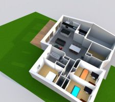 Simulation de la maison avec sweet home 3d