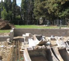 Notre terrain vu de face