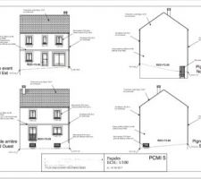 MAISON R+1+COMBLES et sous-sol semi enterré