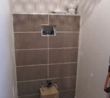 Carrelage wc suspendu