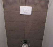 Carrelage wc suspendu