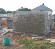 Ma&ccedil;onnerie fa&ccedil;ade sud