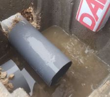 Aberrant le taf des terrassiers de batilor, regard pas cimenté les eaux de pluies vont dans le vide sanitaire.