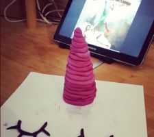 Préparation du gâteau licorne !