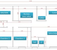 Essai de plan - bureau avec vélux