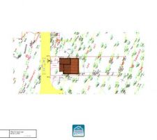 Plan de masse avec notre parcelle