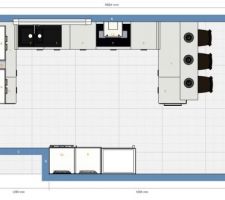 Plan coté cuisine