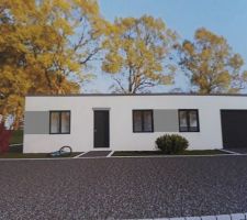 Notre troisième projet : maison à toit plat