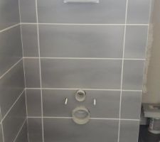 Installation du bâti Grohe Rapid SL 38340001 - Carrelage terminé