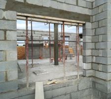 Retour sur le chantier - Vue du garage