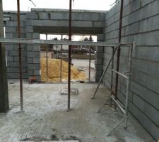 Retour sur le chantier - Depuis le garage