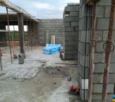 Retour sur le chantier - Depuis le garage