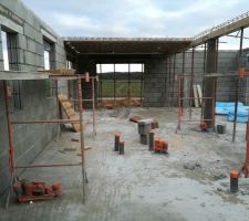 Retour sur le chantier - Depuis le garage