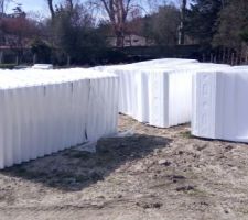 Livraison des matériaux pour la dalle