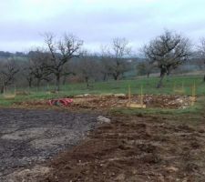 Fouilles pour les semelles des pilotis