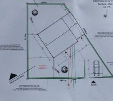 Le plan d'implantation de la maison