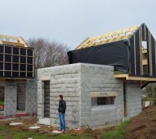 Vue des 3 chambres, une en RDC, 2 en étage