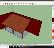 Projet de création d'une terrasse couverte non fermée