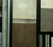 Carelage SdB parents, beigbe/chocolat   frise