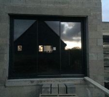 Baie vitrée 3 ventaux