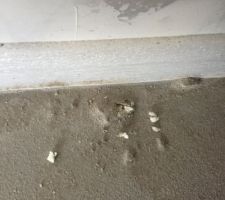 Trou avec « mousse »
