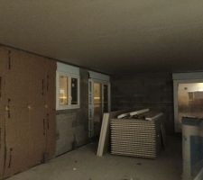 Début des menuiseries extérieur et pose du placo