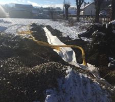 Pose d?un drain car piscine naturelle ?