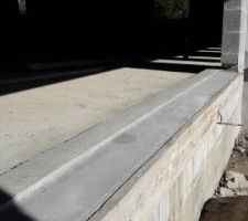 Seuil sur mesure pour la baie vitrée u salon de 4 mètres !