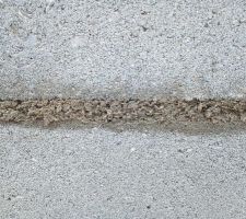 Ciment entre parpaings B40 vide sanitaire