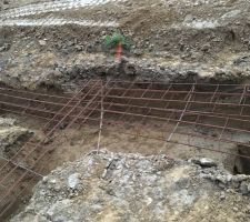 Ferraillage des fondations en cours